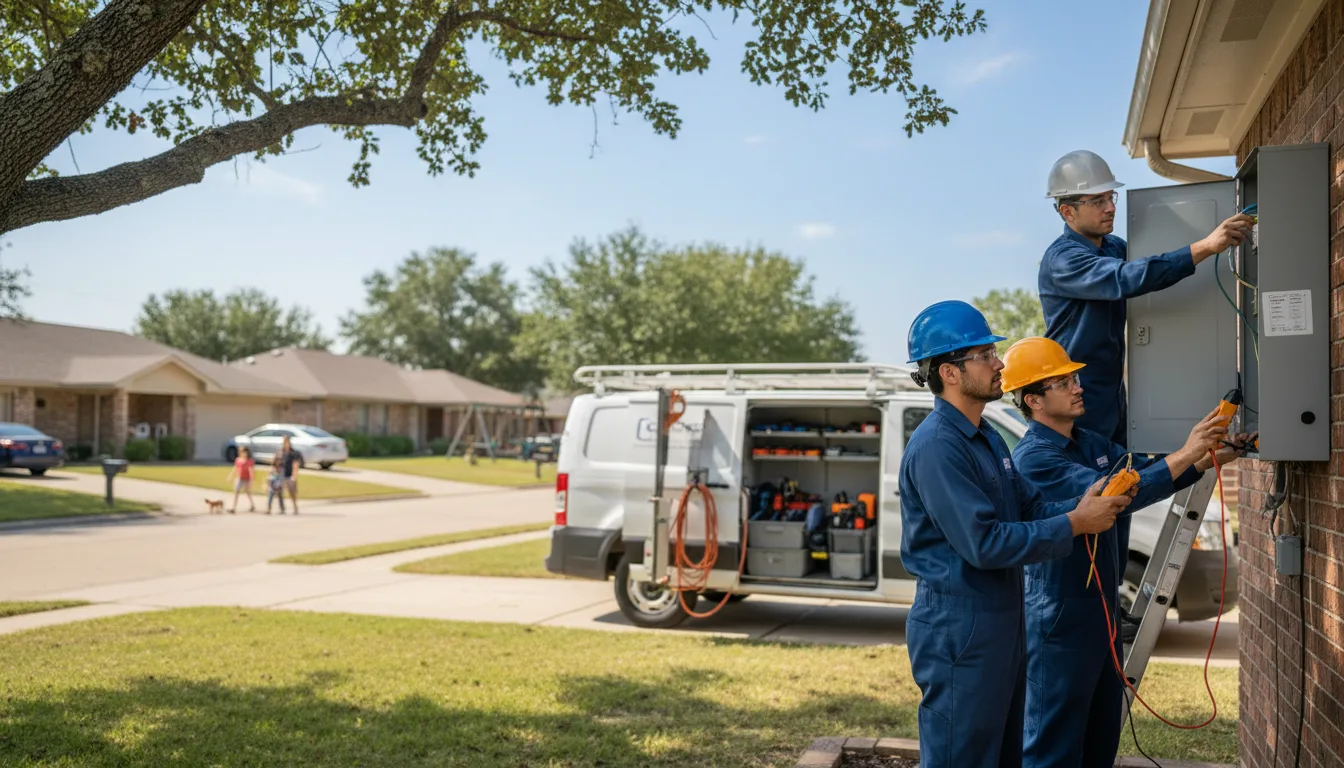 Certified electrician providing emergency electrical services in Itasca, TX